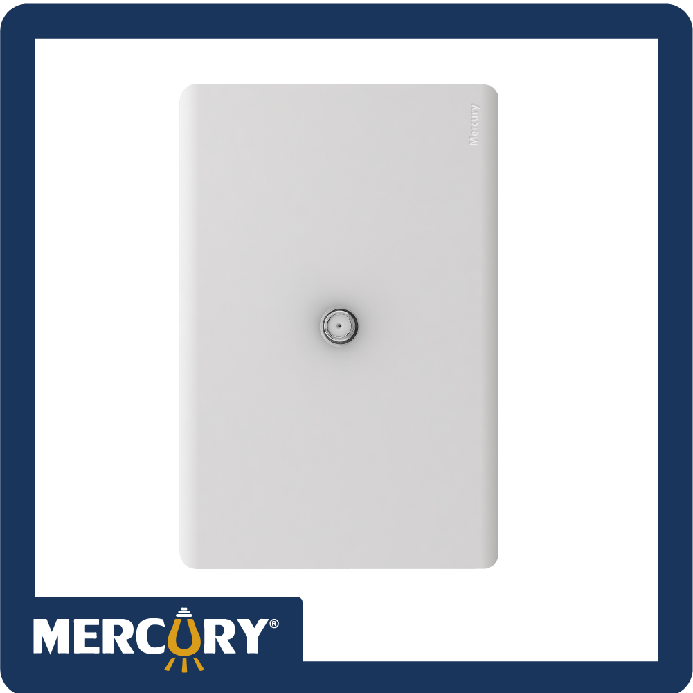 Toma coaxial mercury l/infinity white