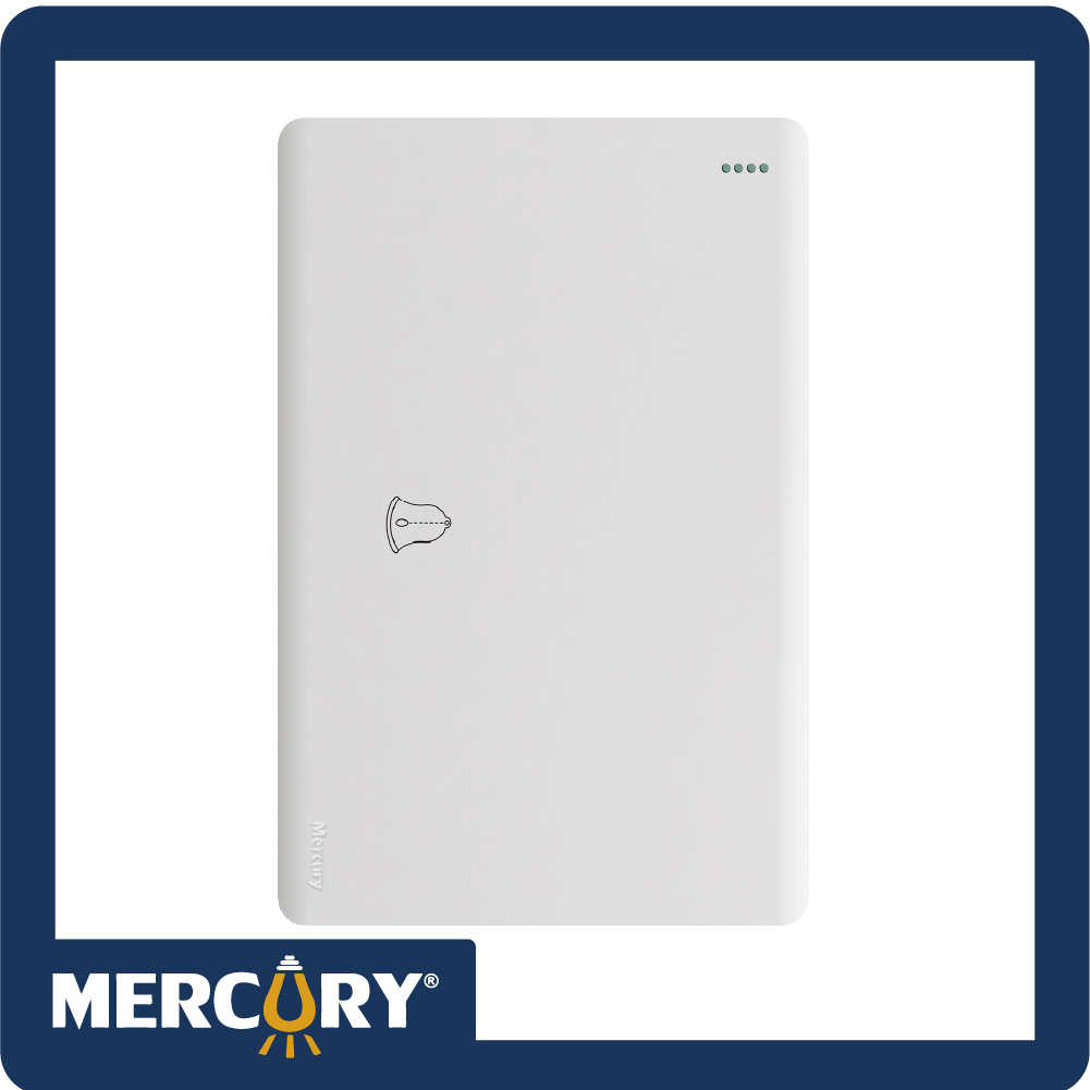 Pulsador timbre mercury l/infinity white