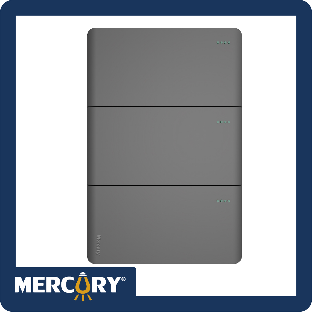 Interruptor triple conmutable mercury l/infinity silver