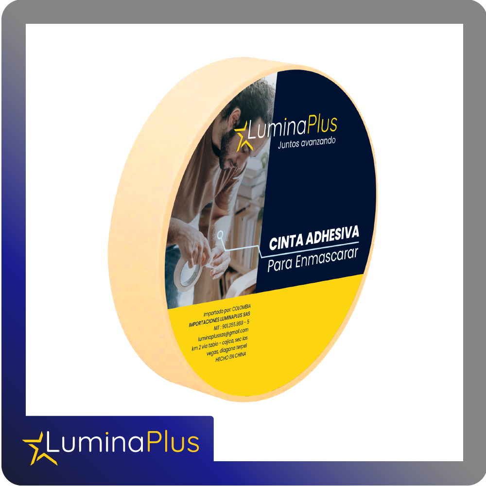 Cinta adhesiva para enmascarar tapes 3/4 pulgadas (18mm) 50m