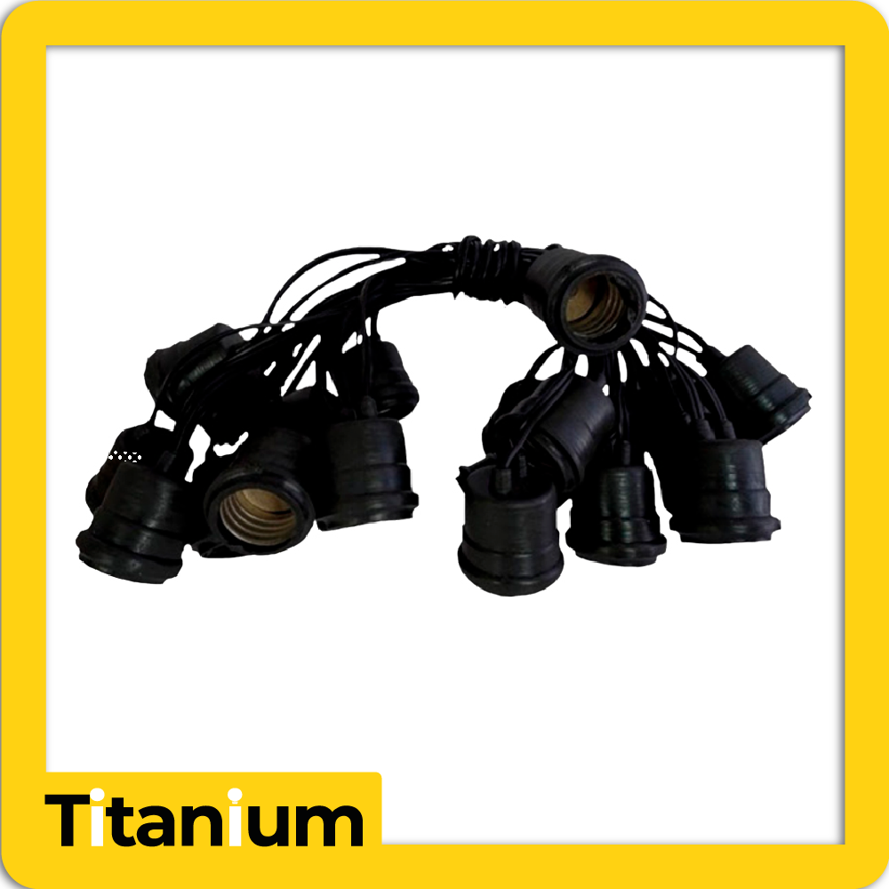 [EME07] Ramal set*20pcs/portalampara e27 ip20 7m/1e27-35cm