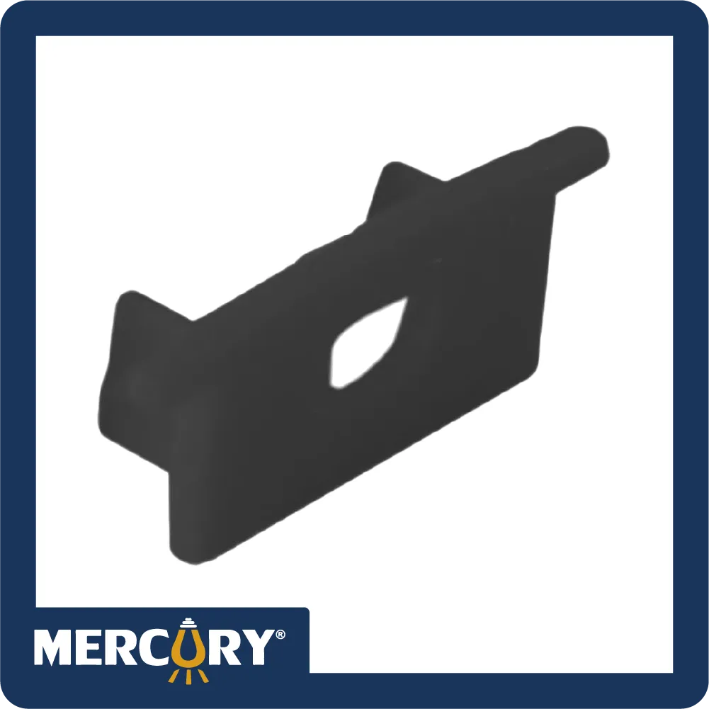 Tapa final black luxury perfil-4010 2 pcs/set