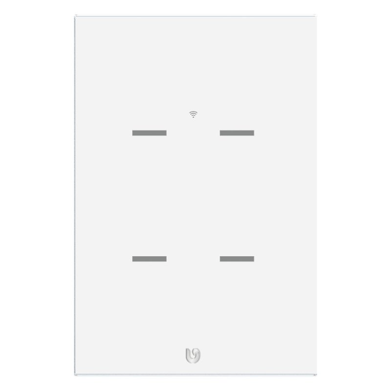 Interruptor cuadruple smart home touch white wifi gen2