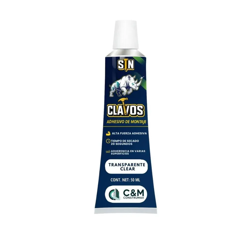 Adhesivo multiusos  sin clavos color transparente x 50ml