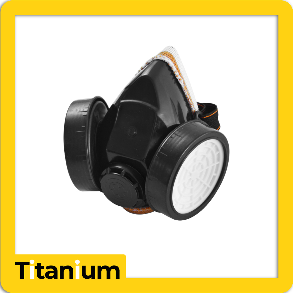 Tapa boca industrial con doble filtro tipo mascara thor