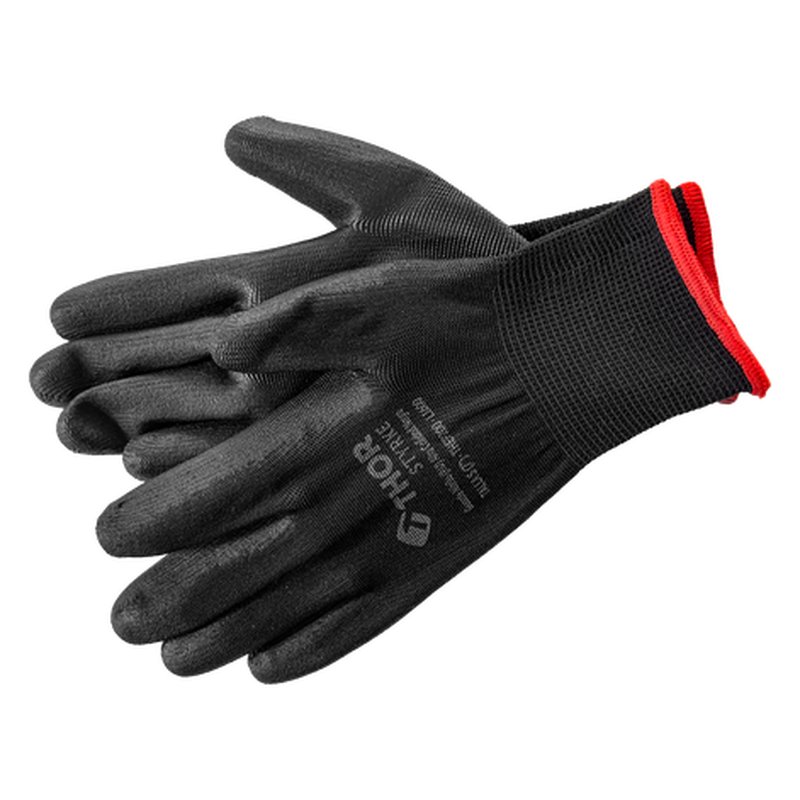 Guante nitrilo (p.u) alta calidad negro talla 9" L thor