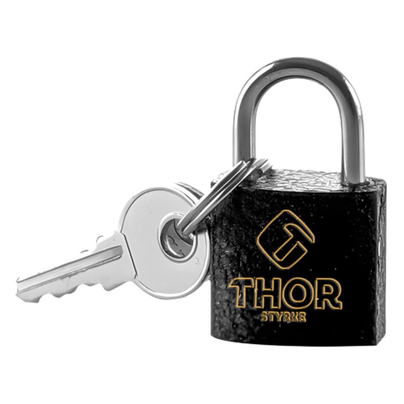 [THCAN505] Candado hierro negro mate 60mm Thor