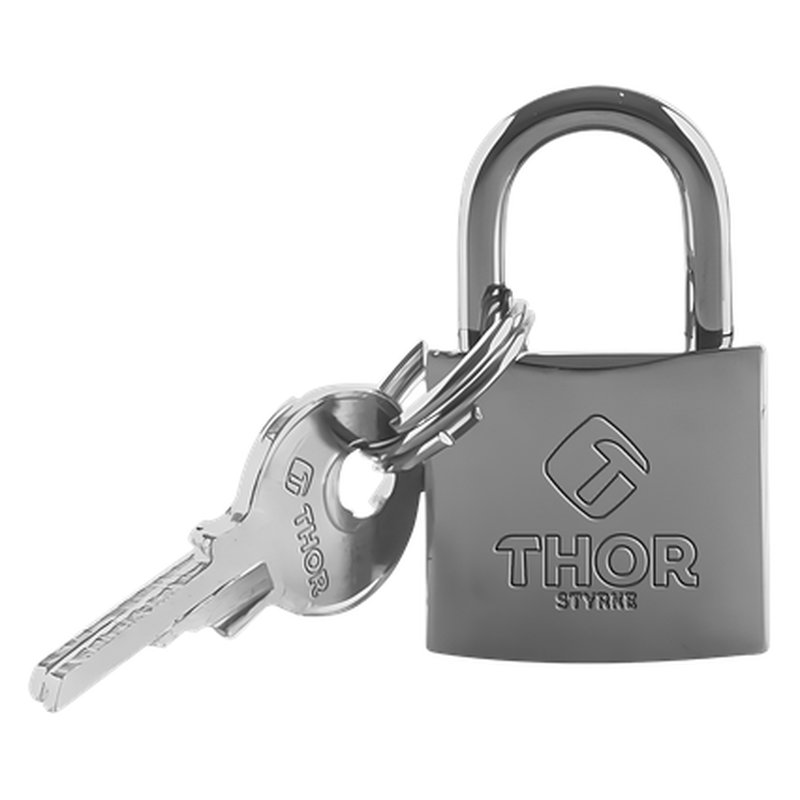 [THCAN404] Candado hierro cromado 50mm Thor