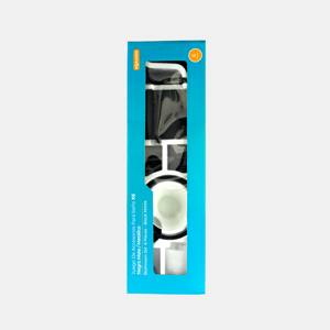 [VQAA002] Juego de accesorios bano x6 negro mate metalico