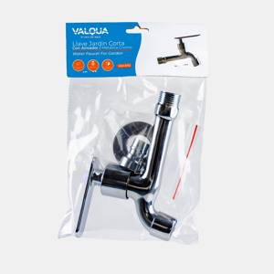 [VQAJ002] Llave jardin con aireador metalica cromo