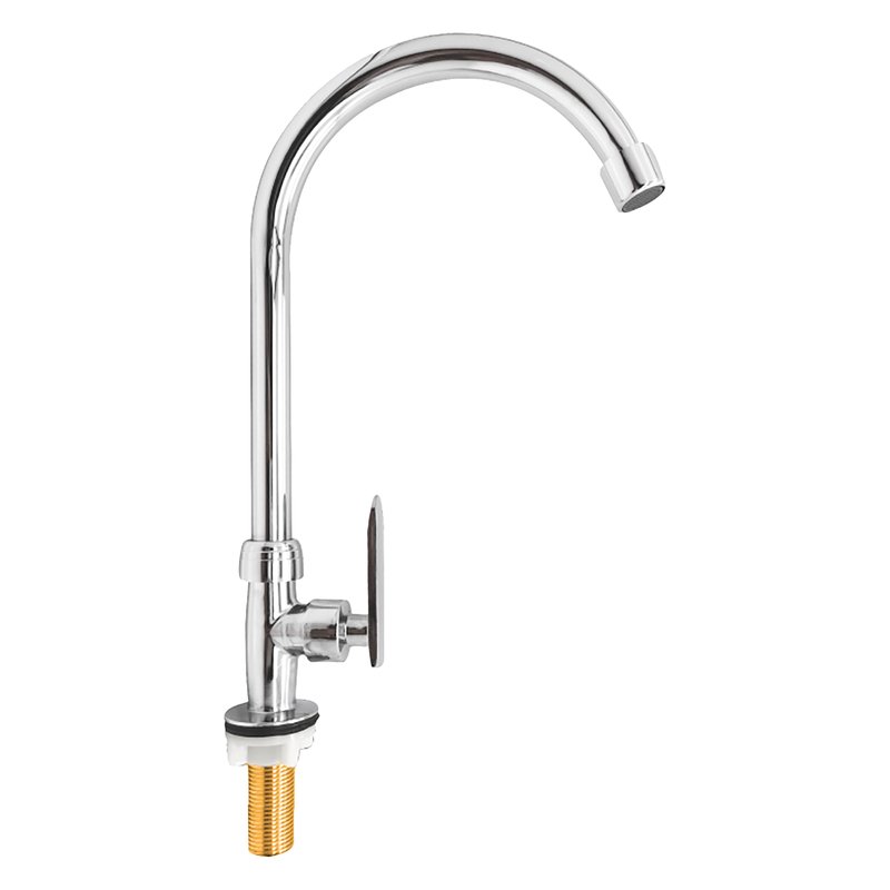 Llave lavaplatos agua fria meson fija metalico cromo