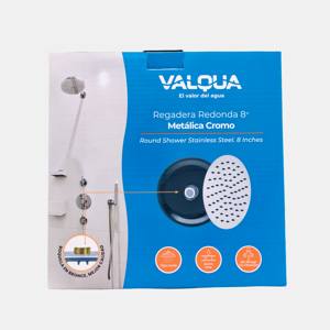 Ducha redonda 8" metalica cromo