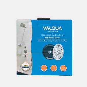 Ducha redonda 6" metalica cromo