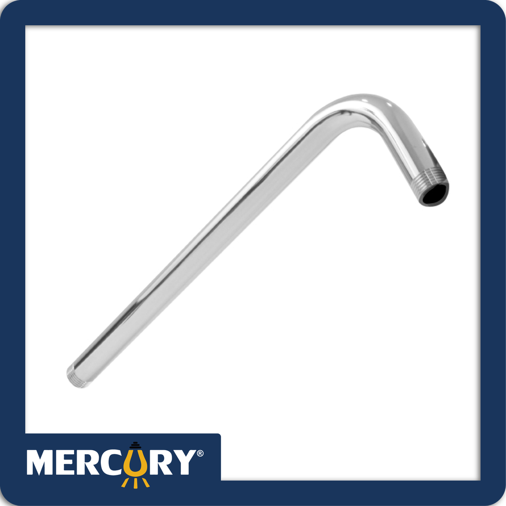 Tubo regadera 40cm cromo acero inoxidable