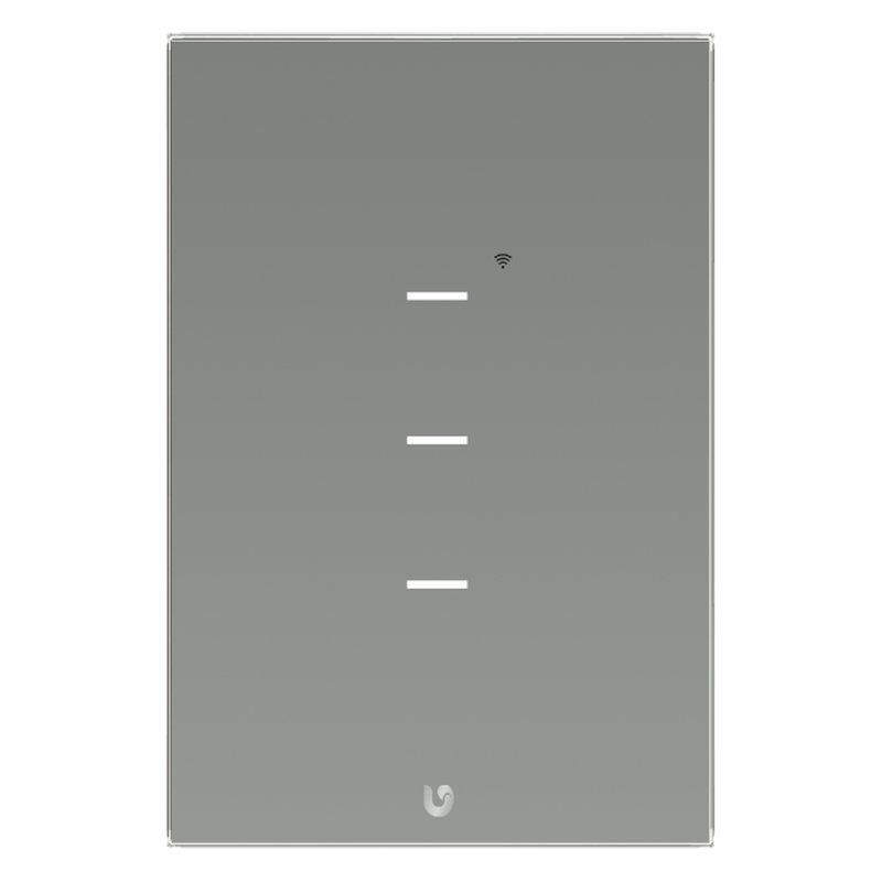 [TIC63] Interruptor triple smart home touch silver wifi gen2