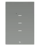 [TIC63] Interruptor triple smart home touch silver wifi gen2