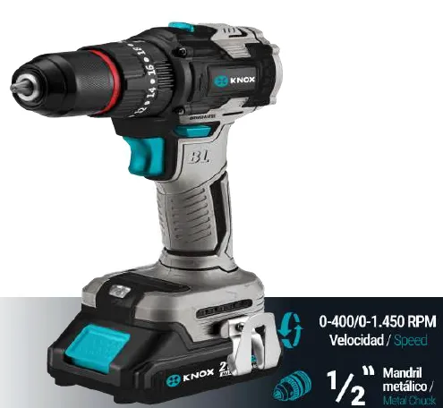 [KPT21100] Taladro percutor inalambrico 1/2" brushless 21v 1450rpm