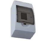 Caja protección breaker riel sobreponer 4 Polos