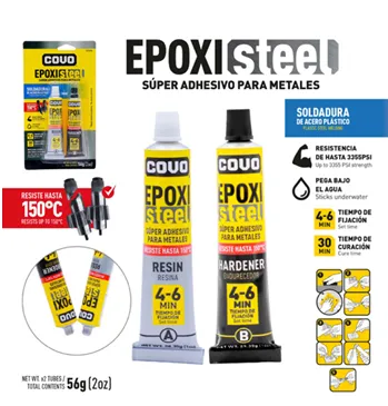 [CV-ES20] Adhesivo epoxico metales (acero-plastico) tubo 56 gr