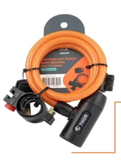 [THCAN702] Candado guaya para bicicleta con 2 llaves