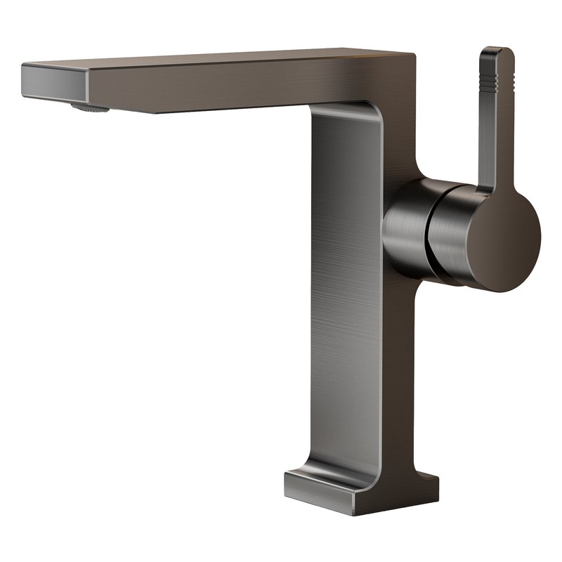 [VQAHLVM007] Lvm monocontrol medio solid vistula aluminio gris