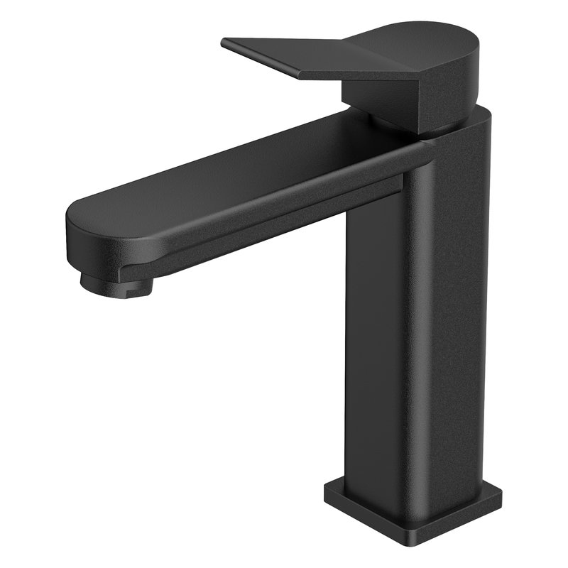 [VQAHLVM004] Lvm monocontrol medio solid moldava aluminio negra