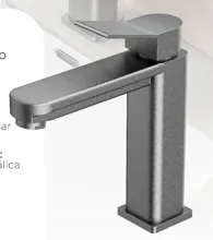 Lvm monocontrol medio solid moldava aluminio negra
