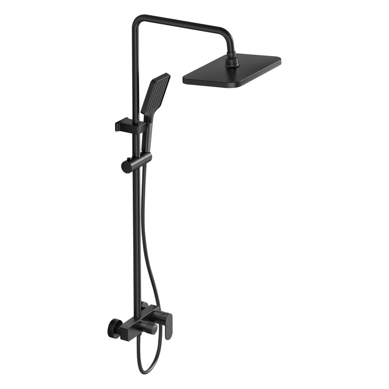 [VQAHDC002] Columna ducha aluminio tormes negra
