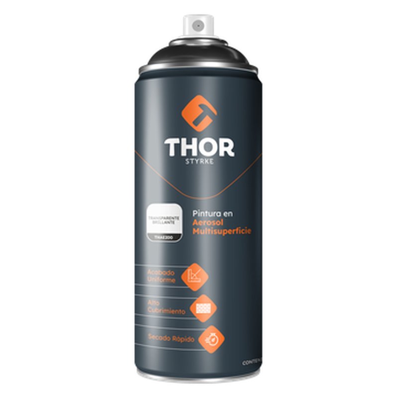 Aerosol transparente brillante 190 x 400ml thor
