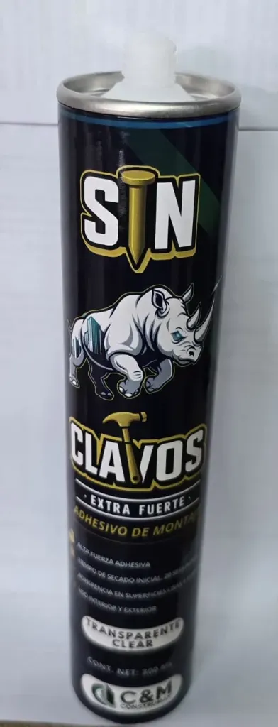 Adhesivo multiusos  sin clavos transparente 300 ml