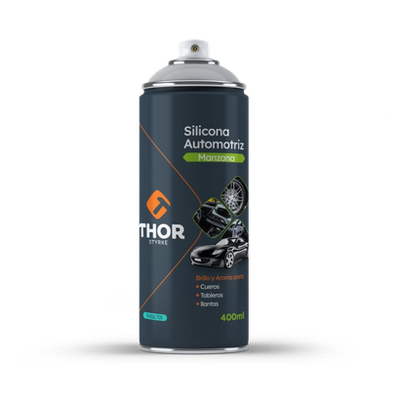 Silicona en spray 400ml aroma manzana thor