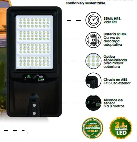 [ISL116] Luminaria solar led  all in one auronia 200Pro 6500K ip65