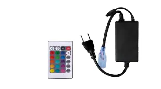 Kit 20m controlador + control remoto cinta RGB 120v