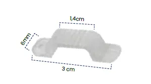 Grapa plastica para cinta led 120v