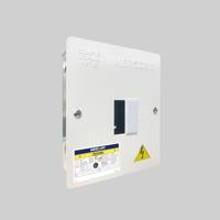Tablero bimet mono/bifasico promax 2p tapa lisa metalica