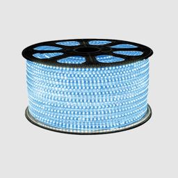 Cinta led ip65 100m azul corte 10cm 120v directa + adhesivo