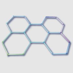 Luminaria led colmena t5 100w 44cm rgb c-control