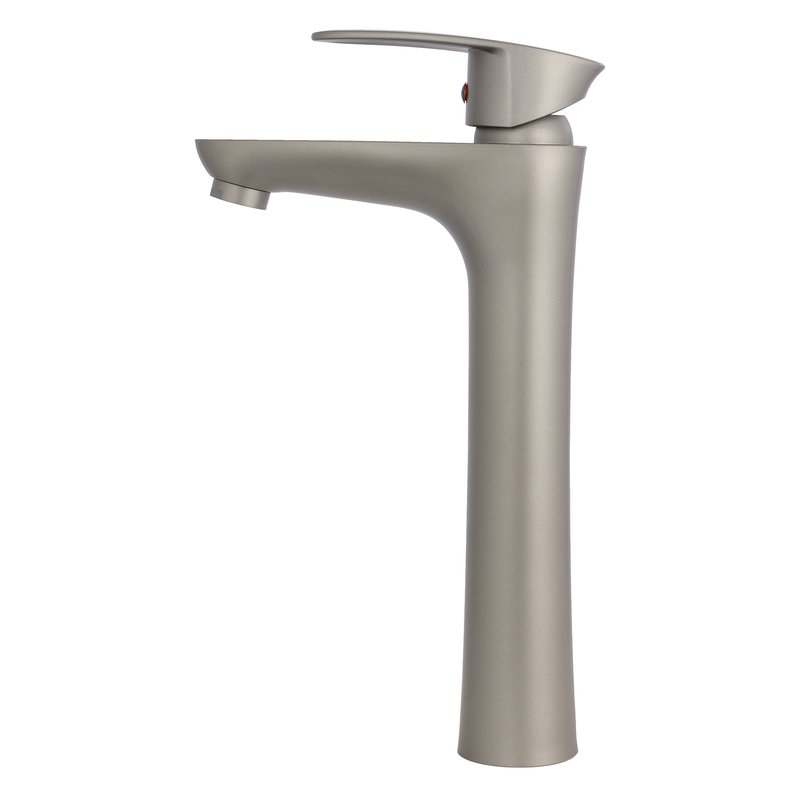 Lavamanos monocontrol alto vardar gris