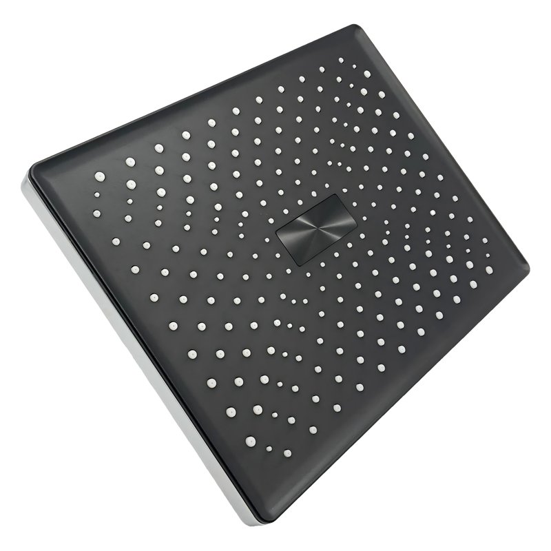 Regadera rectangular 18x24 cm plast cromo