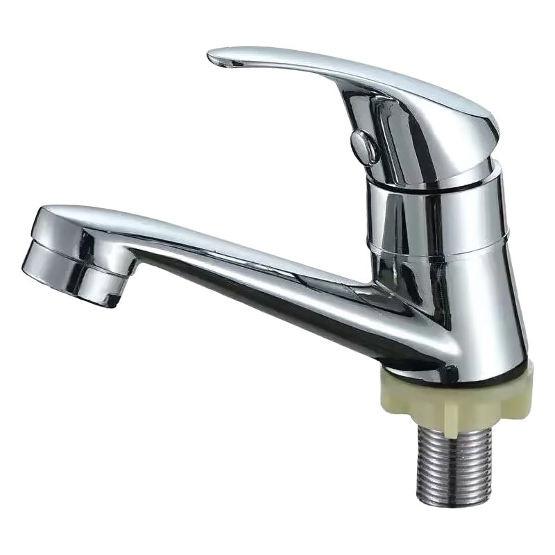 [VQALS002] Llave sencilla lavamanos moderna met cromo
