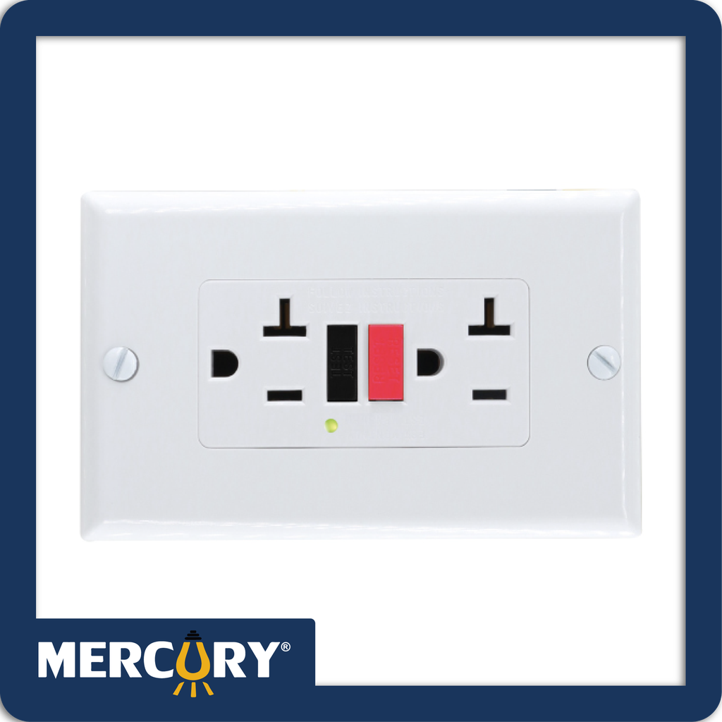 [ETI05] Toma gfci 20a blanca con certificacion ul