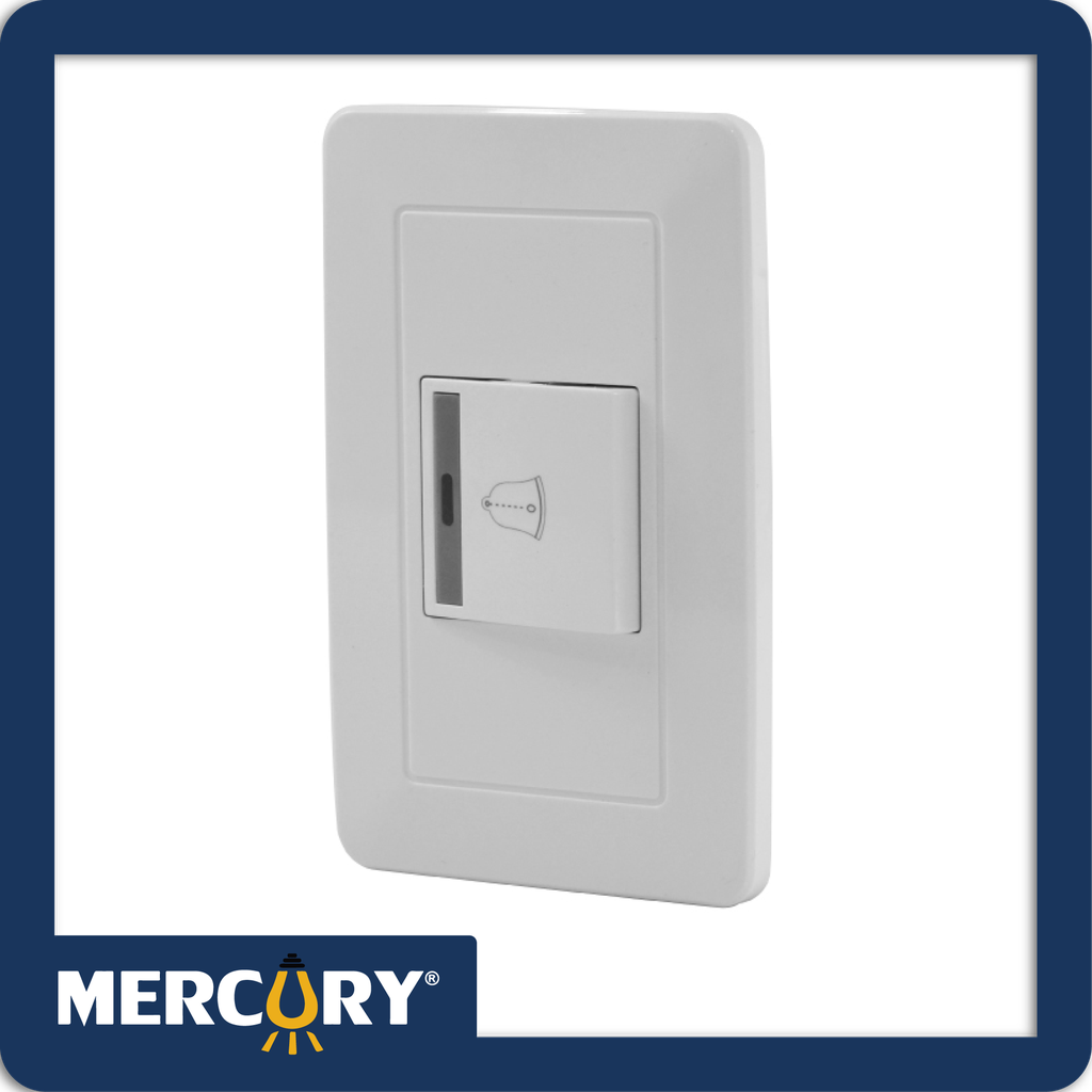 [ETI13] Pulsador sencillo mercury blanco 118z-11