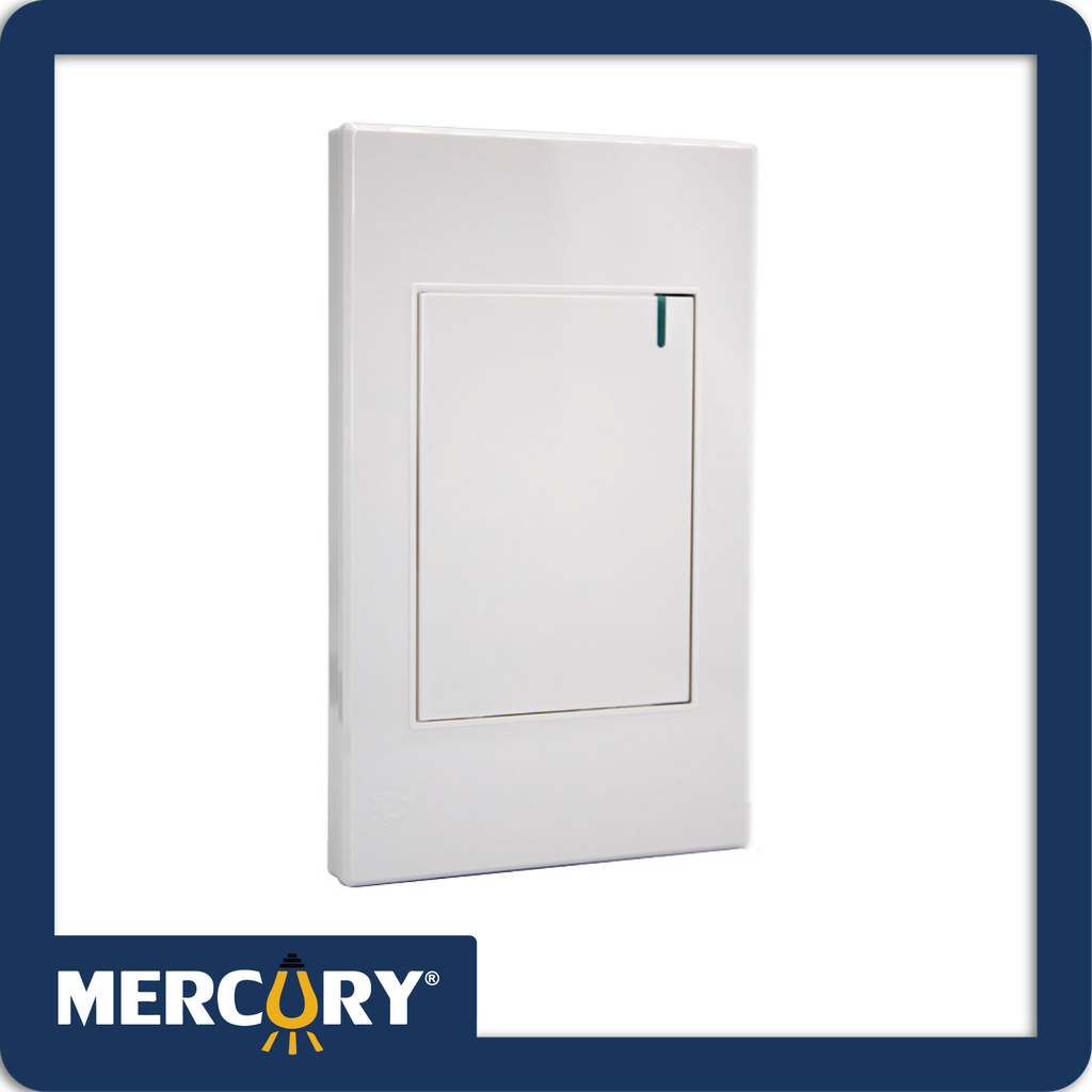 Interruptor sencillo conmutable mercury premium white
