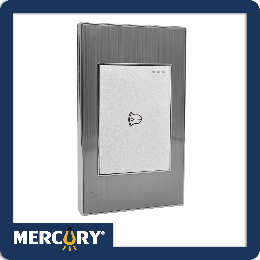 [ETI48] Pulsador sencillo mercury stainless