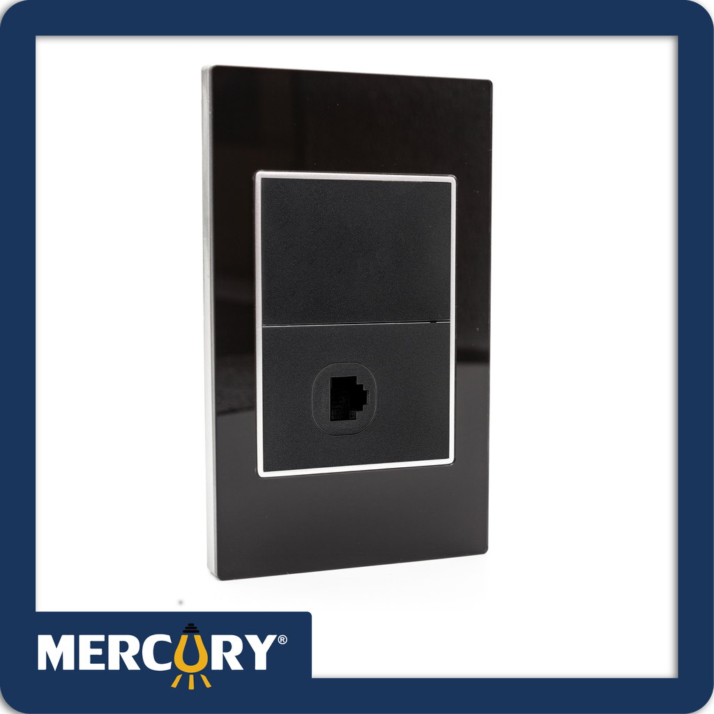 [ETI58] Toma telefono sencilla mercury black mirror