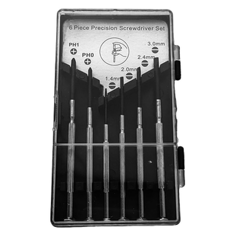 Set de destornilladores relojeria 2.5x50mm. 3.0x50mm/pp00x50mm. ph0x50mm/t5x50mm. t6x50mm thor