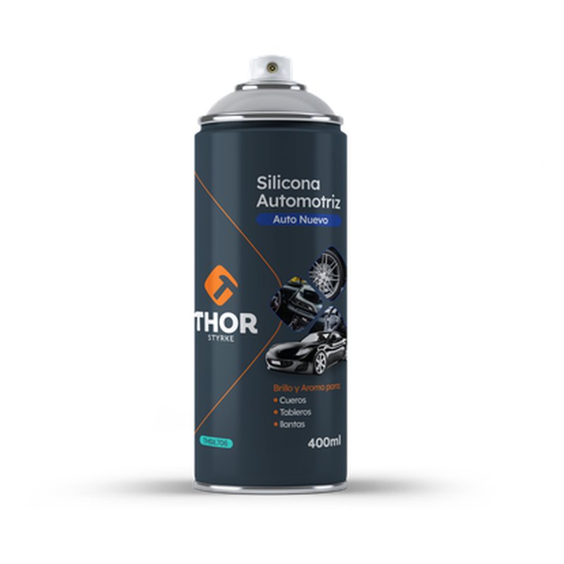 Silicona en spray 400ml aroma auto nuevo thor