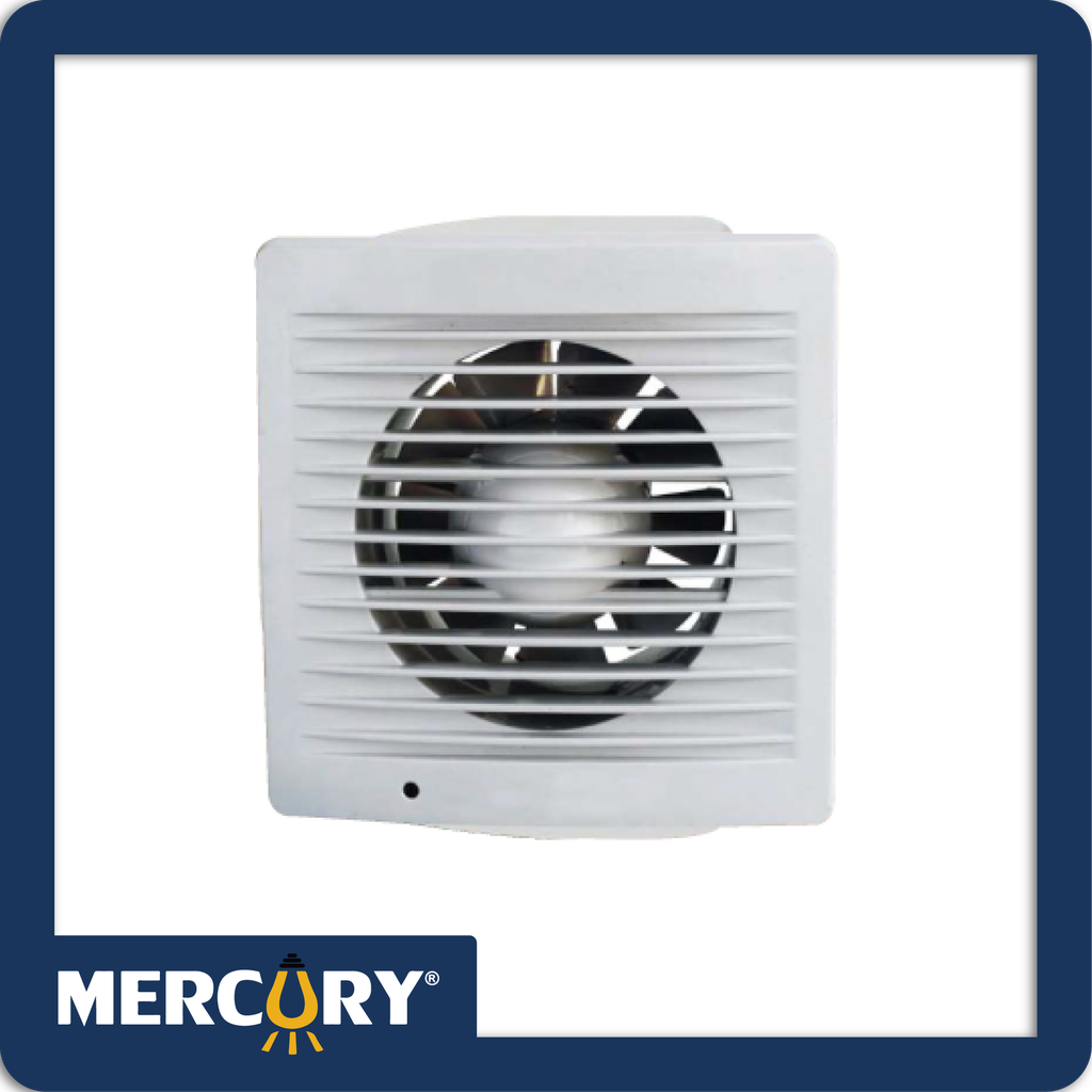 Extractor de aire 6" con rejilla blanco