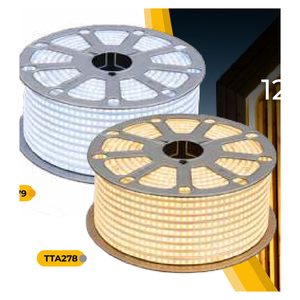 Cinta led titanium high lumen 120vac 2835/120ledxm 6500k ip65 100m/rollo 10cm/corte